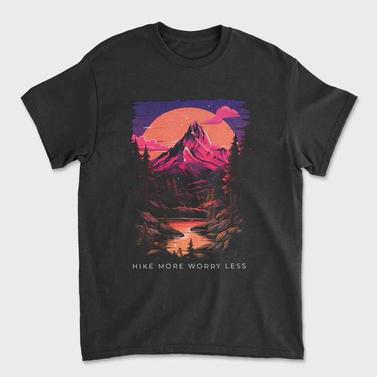 Purple Mountain Hike, Унисекс Мъжка Тениска