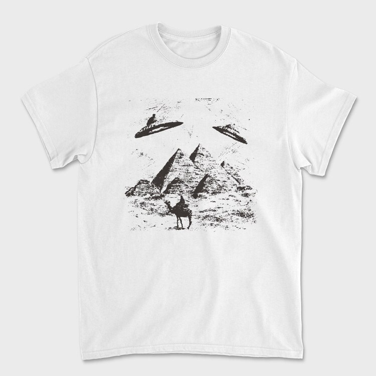 Pyramid Ufo, Unisex Men's T-Shirt