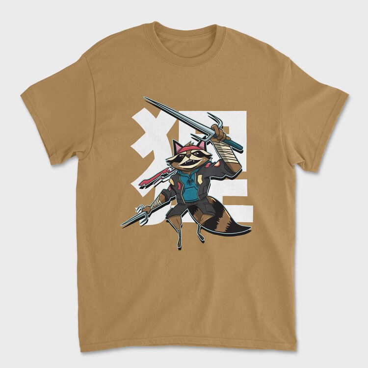 Racoon Sword, Унисекс Мъжка Тениска
