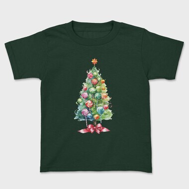 Candy Christmas Tree, Kids' T-Shirt