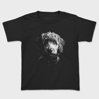 Labradoodle Monochrome, Kids' T-Shirt