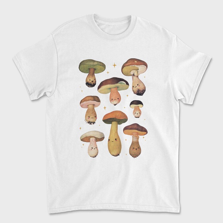 Poster Mushrooms, Унисекс Мъжка Тениска
