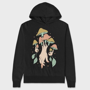 Mushroom Hand, Unisex Men's Hoodie