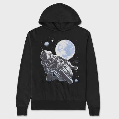 Motorbike Astronaut, Unisex Men's Hoodie