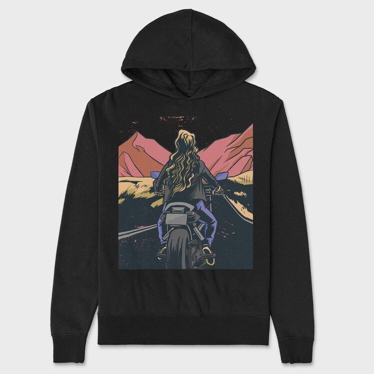 Motorbike Landscape, Унисекс Мъжко Суичър