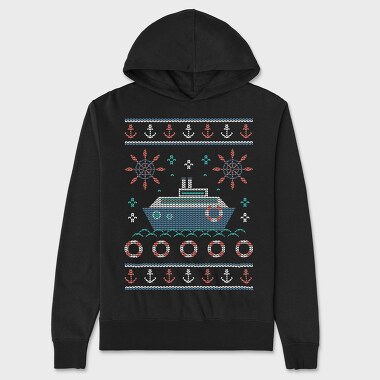 Nautic Ugly Sweater, Unisex Men's Hoodie