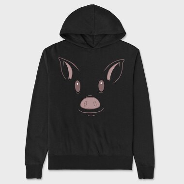 Pig Face, Unisex Men's Hoodie