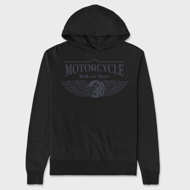 Motorcycle Build and Repair, Unisex Men's Hoodie