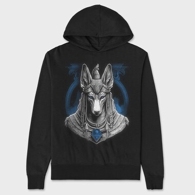 Anubis White, Unisex Men's Hoodie