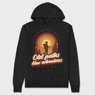 Old Paths New Adventures, Unisex Men's Hoodie