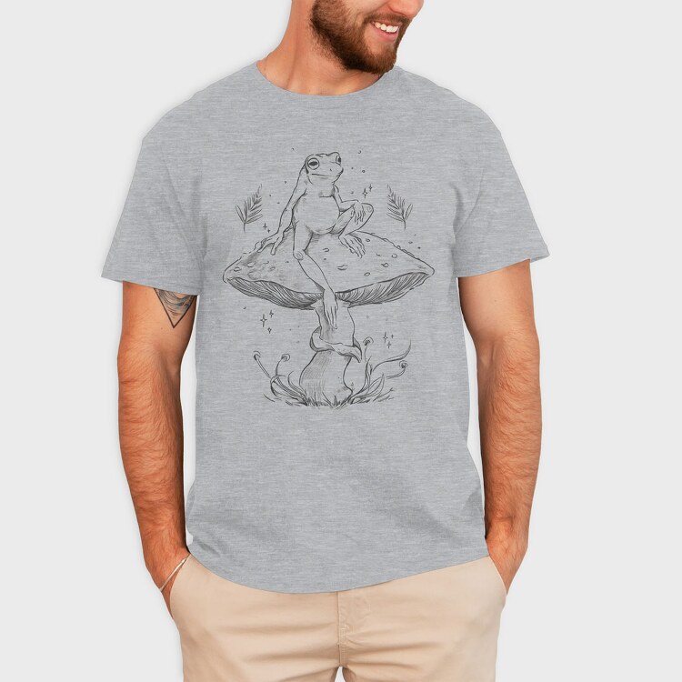 Mountain Bike Forest, Unisex Men's T-Shirt