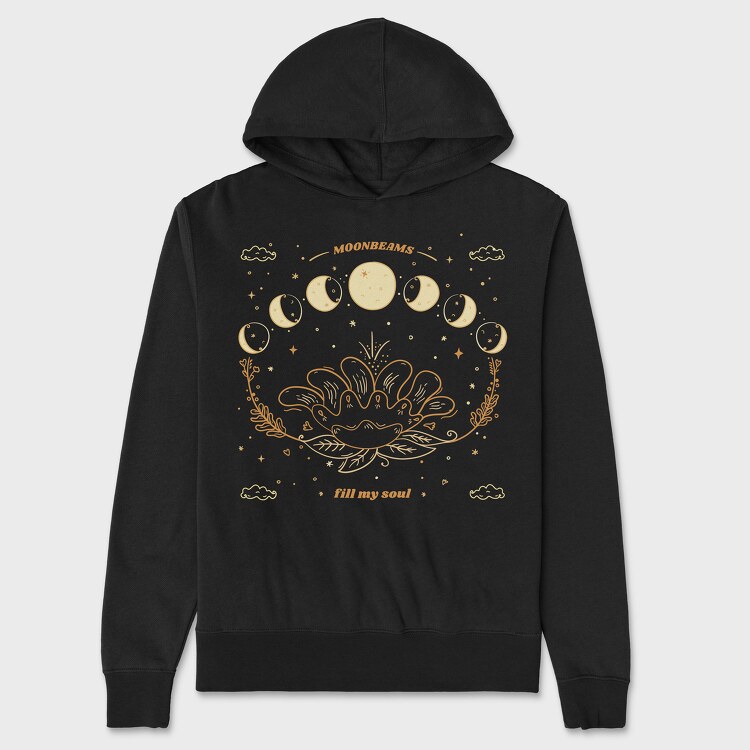 Moonbeams Fill My Soul, Unisex Men's Hoodie