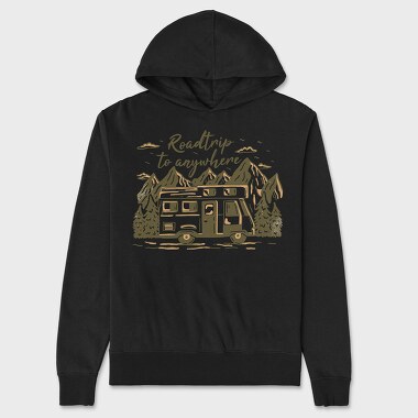 Roadtrip to Anywhere, Unisex Men's Hoodie