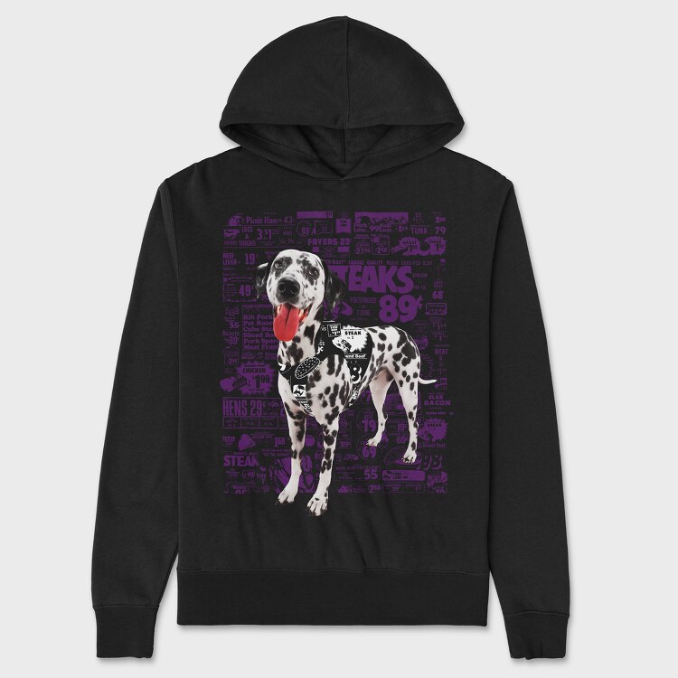 Newspaper Cutout Dalmatian, Унисекс Мъжко Суичър