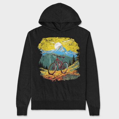 Mountain Bike Sun, Unisex Men's Hoodie