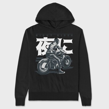 Night Rider, Unisex Men's Hoodie