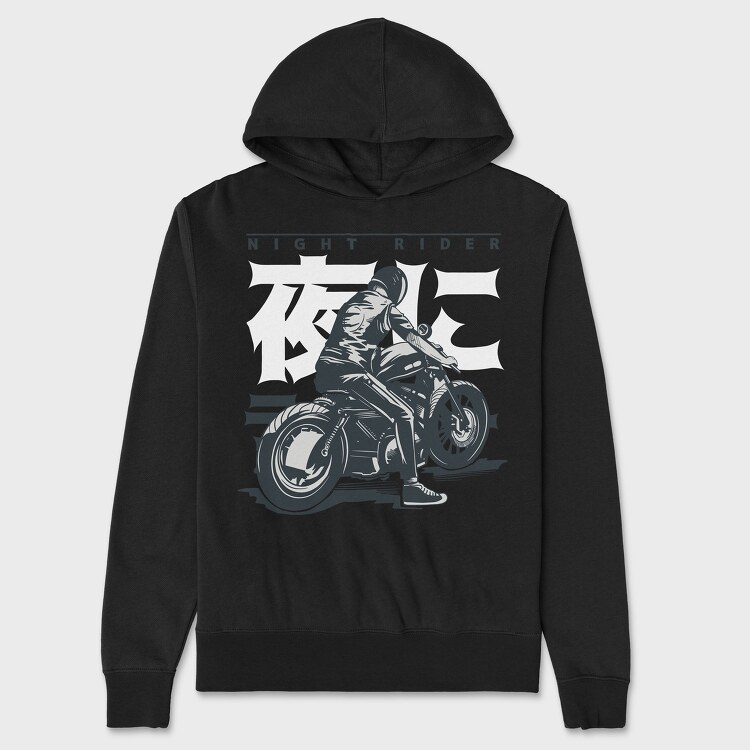 Night Rider, Unisex Men's Hoodie