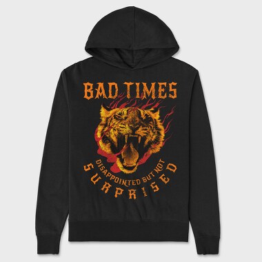 Old School Tiger Bad Times, Унисекс Мъжко Суичър