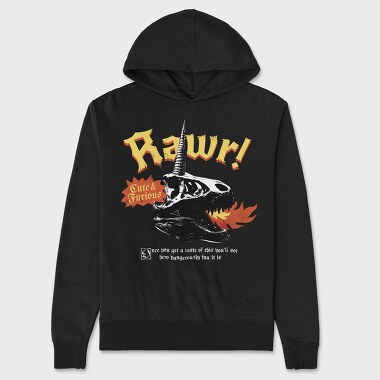 Rawr, Unisex Men's Hoodie