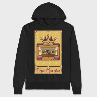 Pixelart Tarot Card the Music, Unisex Men's Hoodie