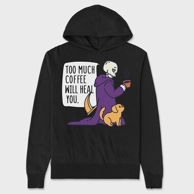 Coffee Will Heal You, Unisex Men's Hoodie