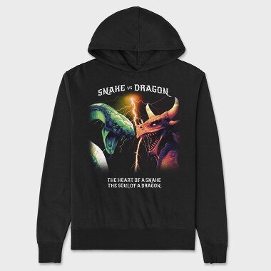 Realistic Dragon Snake, Unisex Men's Hoodie