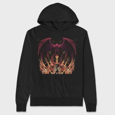 Dragon Warrior Flame, Unisex Men's Hoodie