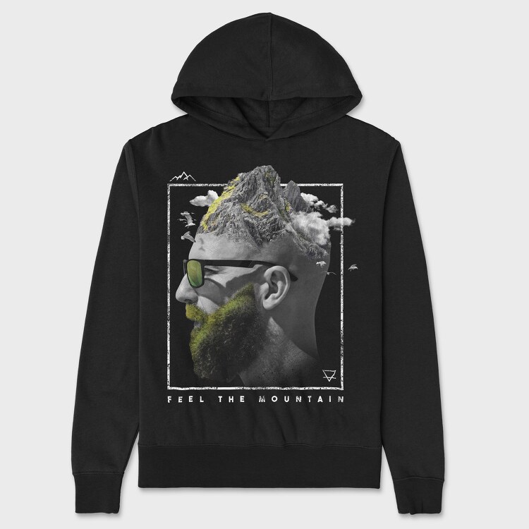 Mountain Head, Unisex Men's Hoodie
