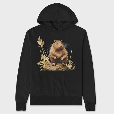 Muskrat, Unisex Men's Hoodie