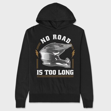 Unisex Men's Hoodie, No Road Is Too Long