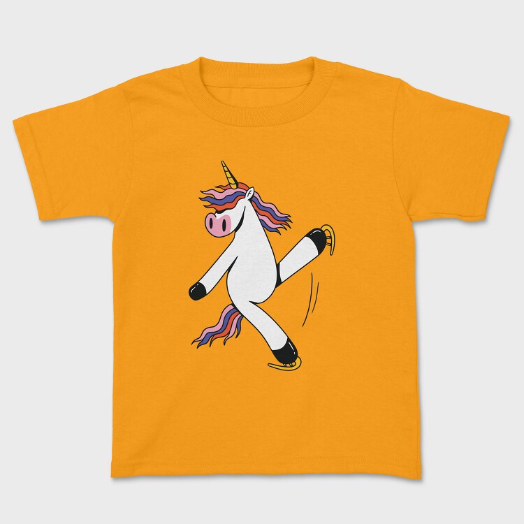 Unicorn Ice Skating, Детска Тениска