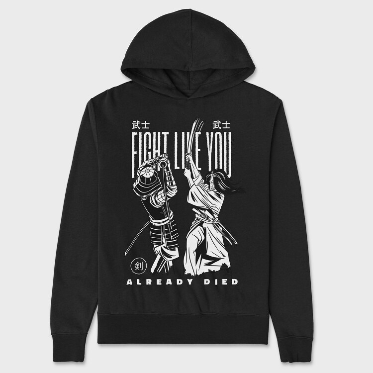 Samurai Fight, Unisex Men's Hoodie