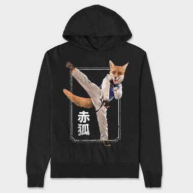 Red Fox Kick, Unisex Men's Hoodie