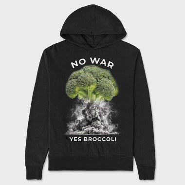 No War Yes Brocoli, Unisex Men's Hoodie