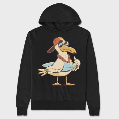 Seagull Summer Surf, Unisex Men's Hoodie