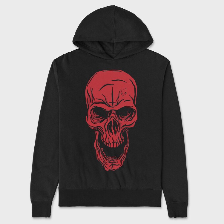 Red Skull, Unisex Men's Hoodie