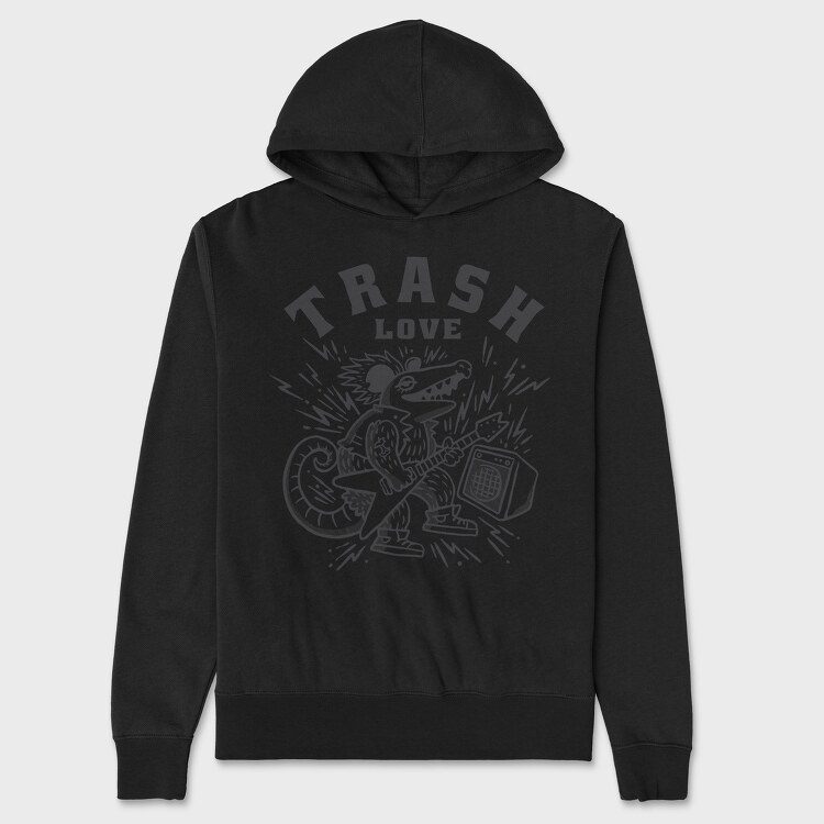 Possum Trash Love, Unisex Men's Hoodie