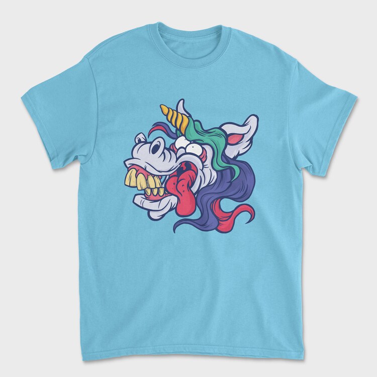 Crazy Unicorn, Unisex Men's T-Shirt