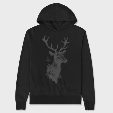 Reindeer Christmas, Unisex Men's Hoodie