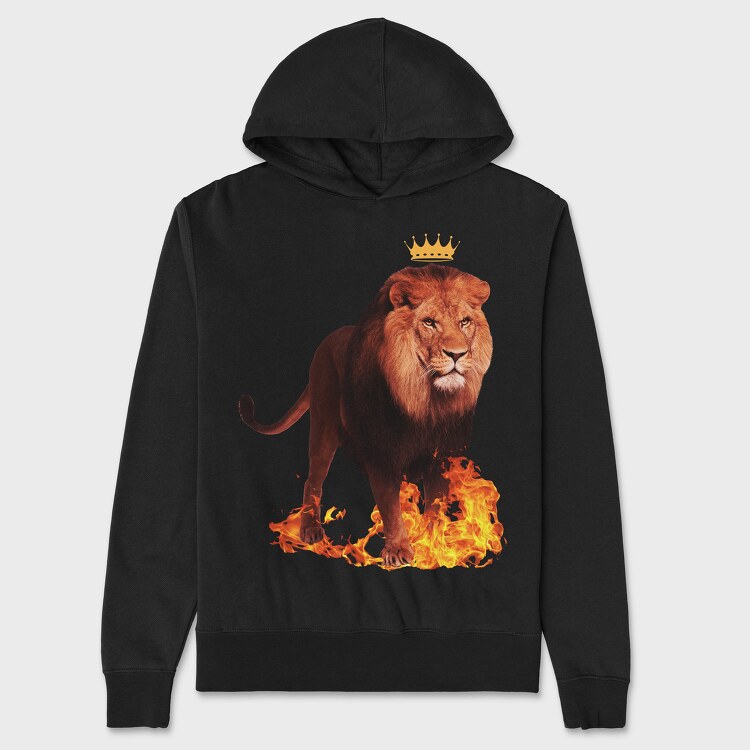 Lion Kingdom, Unisex Men's Hoodie