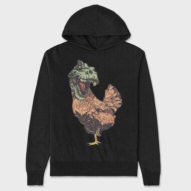Chicken Rex, Unisex Men's Hoodie