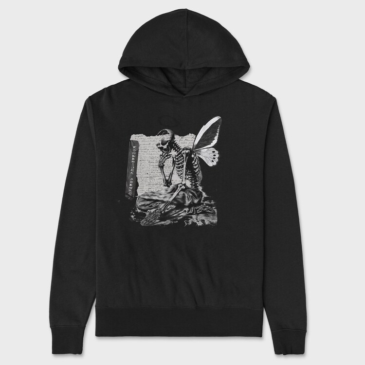 Prayer Skeleton, Unisex Men's Hoodie
