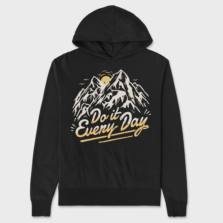 Mountain Quote, Unisex Men's Hoodie