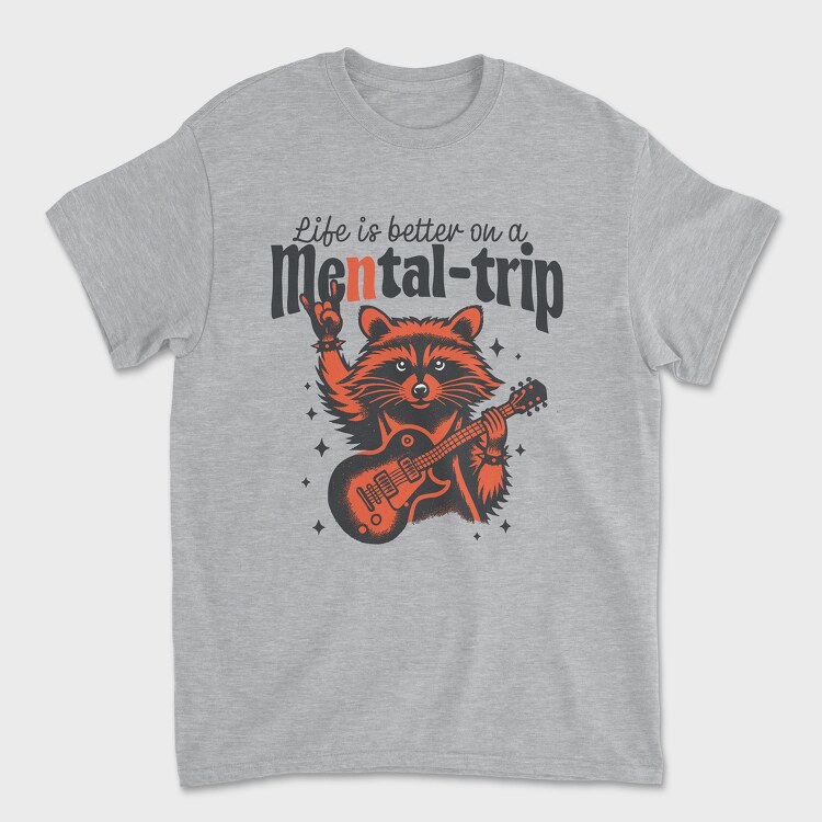 Rocking Skeleton Death Metal, Унисекс Мъжка Тениска