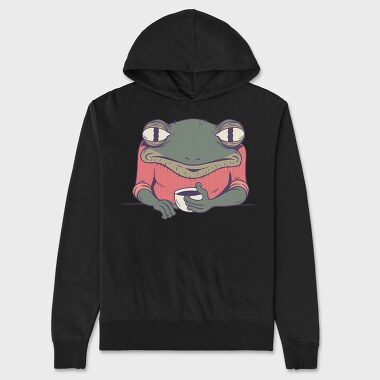 Frog Coffee, Unisex Men's Hoodie