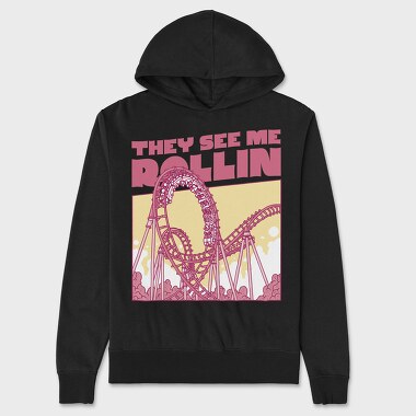 Rollercoaster, Unisex Men's Hoodie