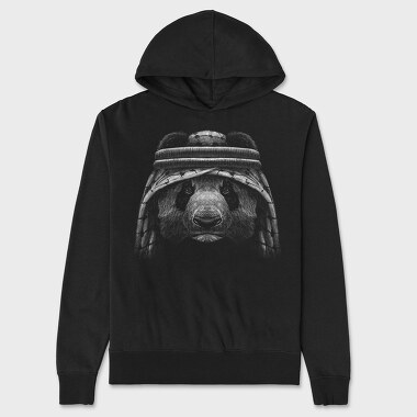 Panda Keffiyeh, Unisex Men's Hoodie