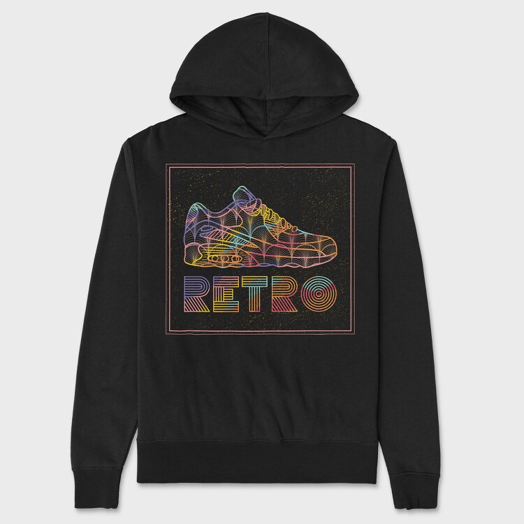 Retro Shoe, Unisex Men's Hoodie