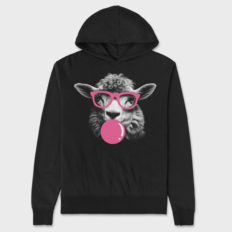Sheep Monochrome Bubblegum, Унисекс Мъжко Суичър