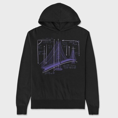 San Francisco Bridge, Unisex Men's Hoodie